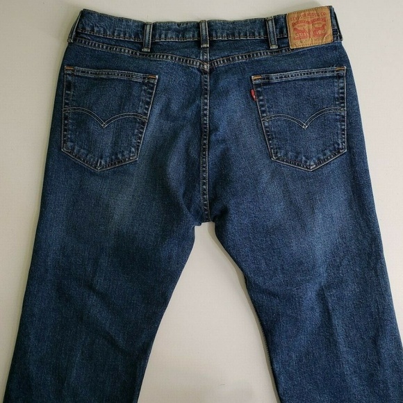 Levi's 505 Men Denim straight Blue Jeans Size 38 - Picture 5 of 8